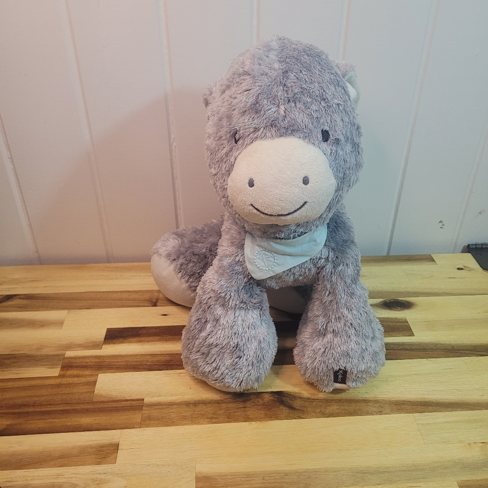 Kaloo France Les Amis Regliss Donkey Plush Toy Stuffed Animal 17.7 in Soft Lovey